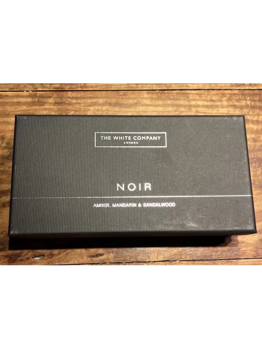 The White Company London Noir bath & body Travel Size Gift Set Box